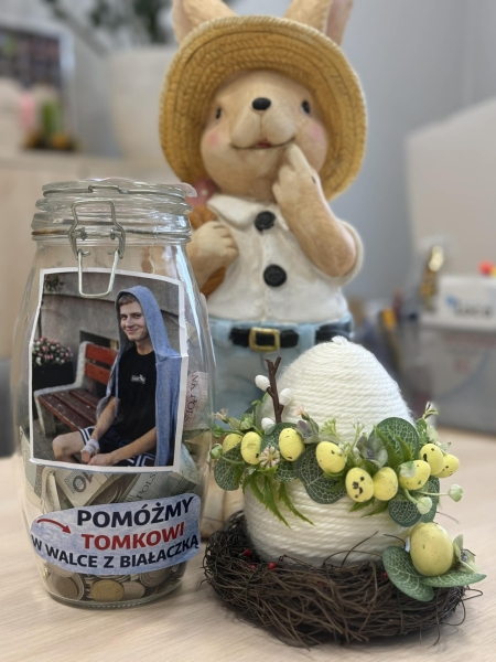 Finał kiermaszu ozdób- 1110 zł dla Tomka ! 